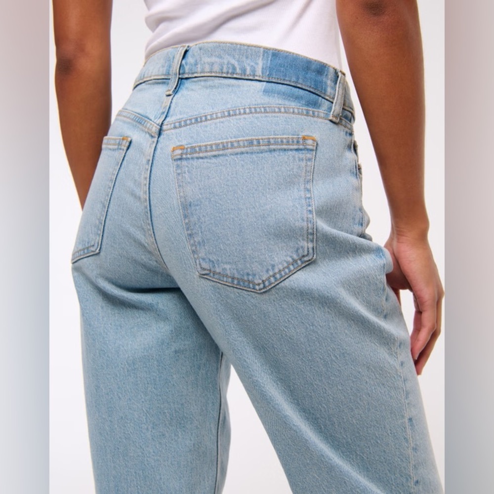 Abercrombie Vintage Comfort Stretch Curve Love Low Rise Baggy Jean Size 30L - Picture 13 of 14